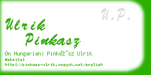 ulrik pinkasz business card